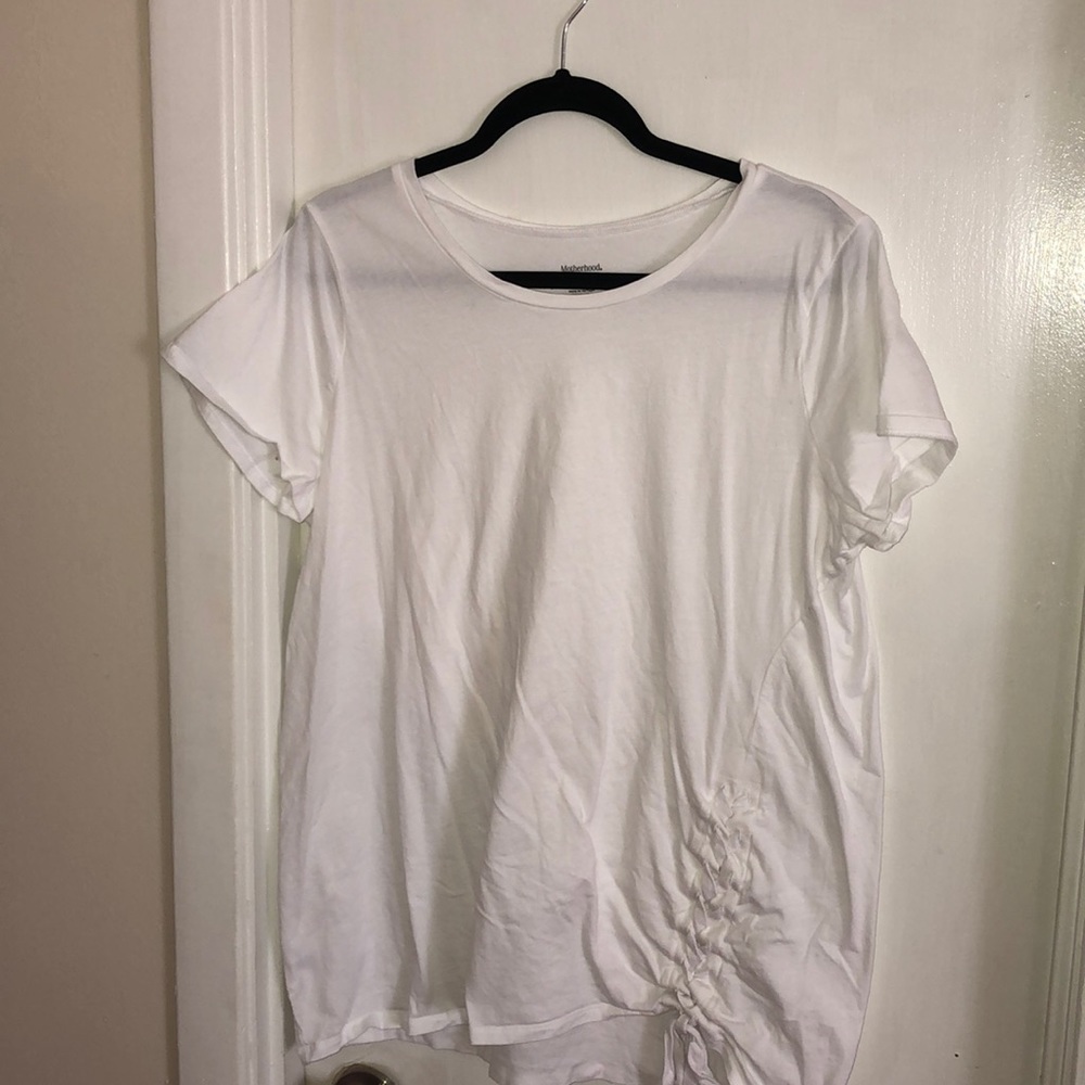 Motherhood maternity white top